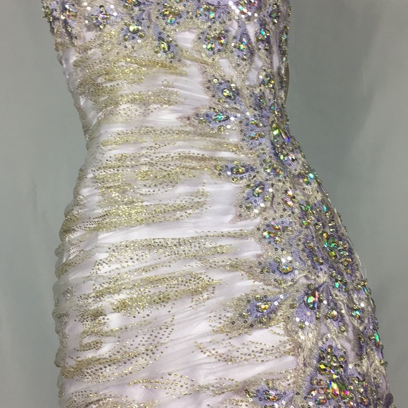 👸🏻 Beautiful Tony Bowls mermaid ball gown size 8 - Picture 5 of 6